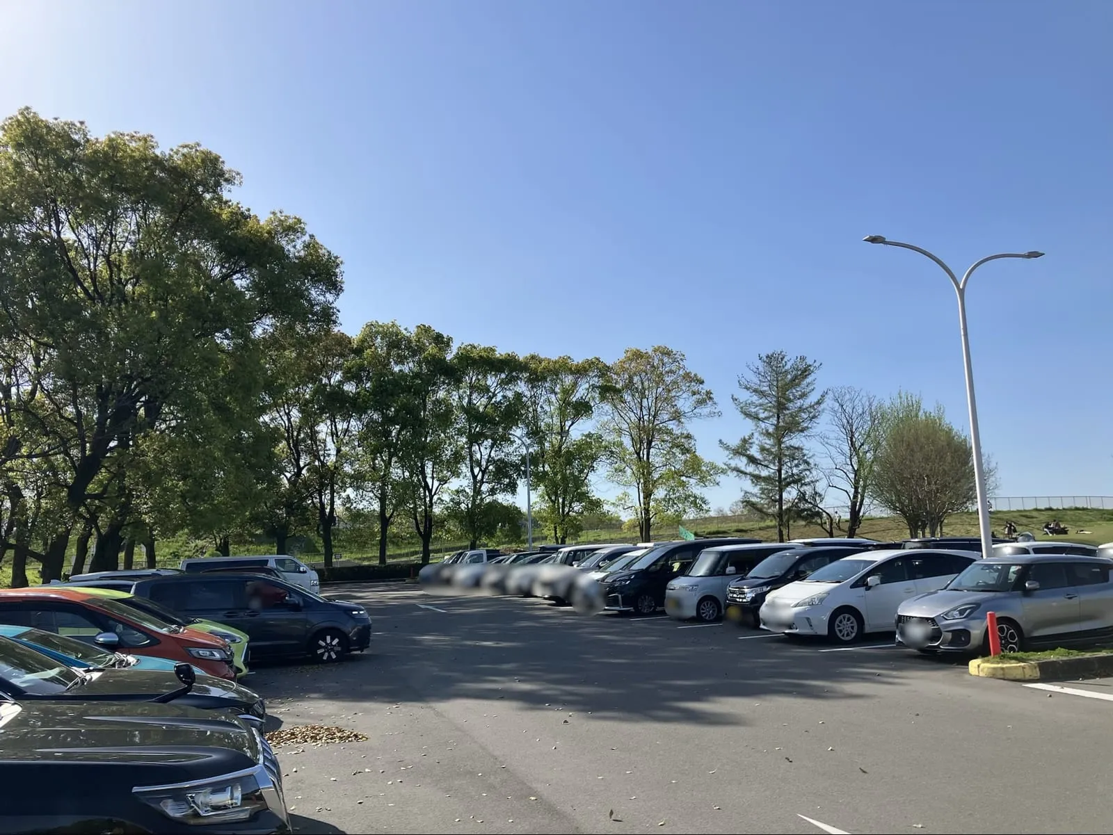 遊具に近い第1駐車場