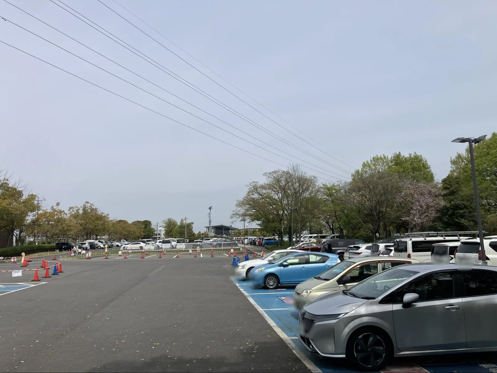 朝宮公園の駐車場