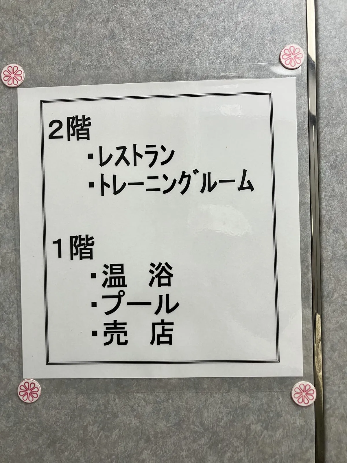 館内のフロア案内